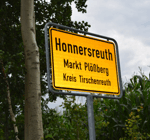 Ortstafel - Honnersreuth